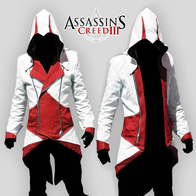Assassins Costume Cosplay Conner Hoodie Jacket Tracksuit – Store