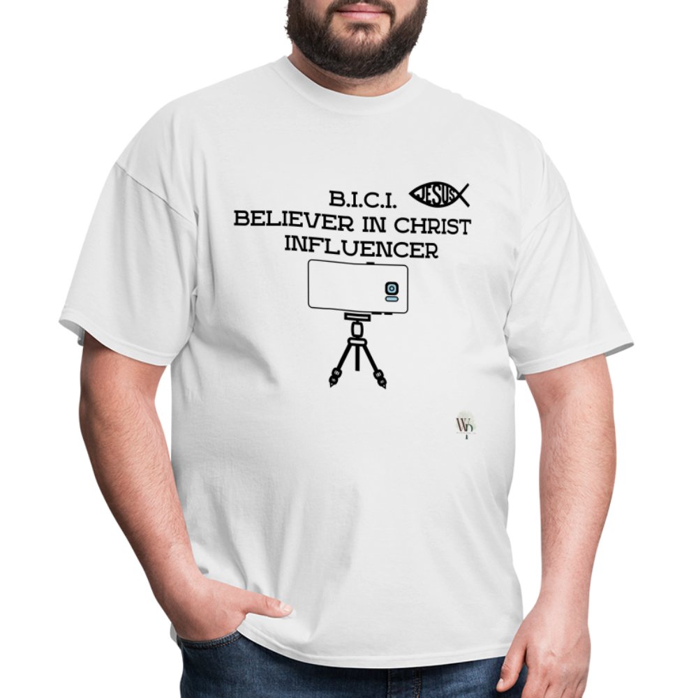 B.I.C.I. Believer in Christ Unisex Classic T-Shirt - white