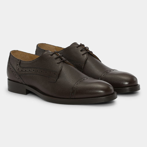 Brune brogue lædersko