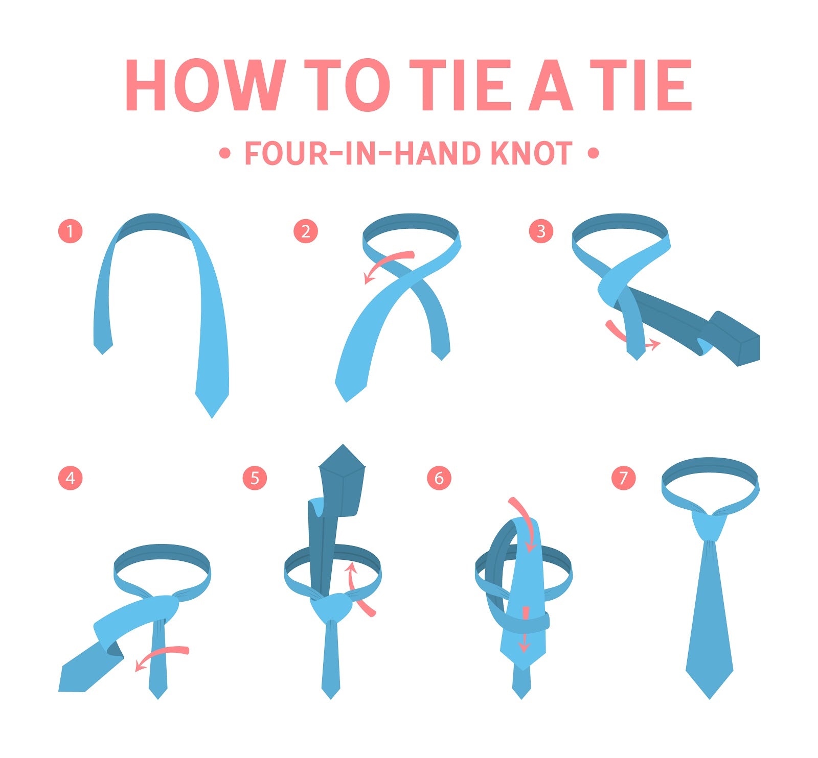 four-in-hand knot tie