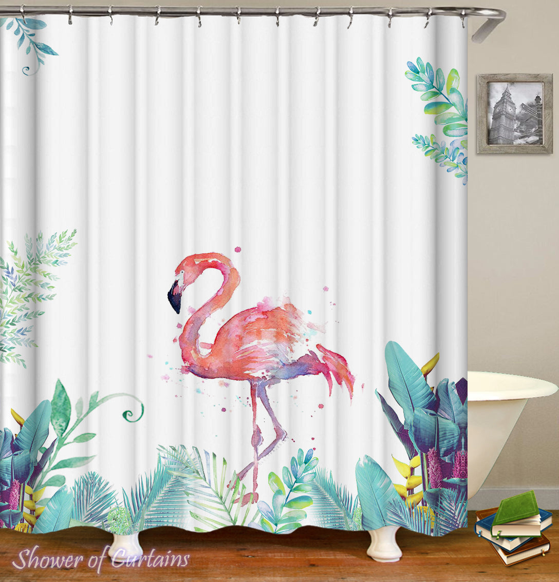 flamingo shower curtain ikea