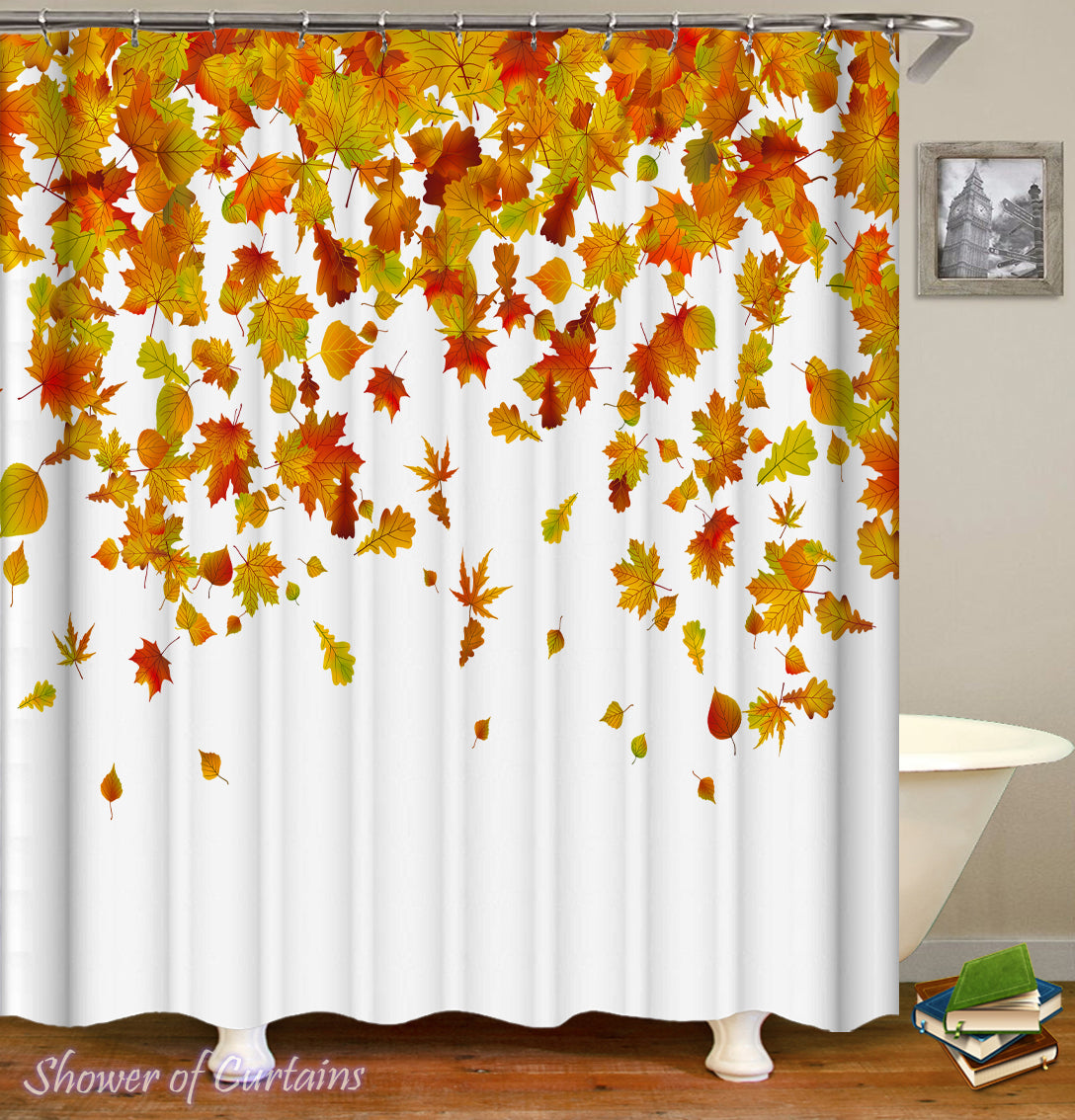 autumn shower curtains