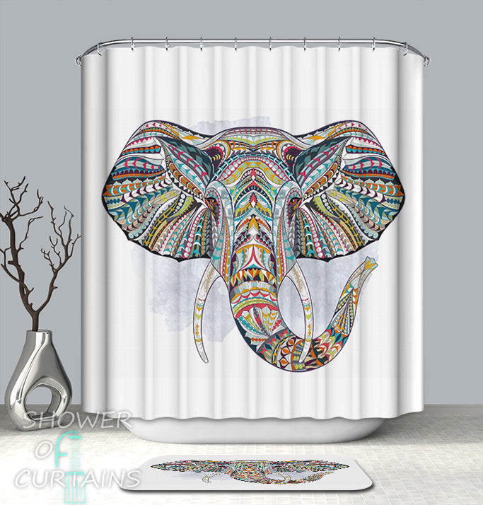 elephant shower curtain canada