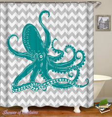 turquoise-octopus-shower-curtain