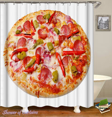 spicy-pepperoni-pizza-shower-curtain