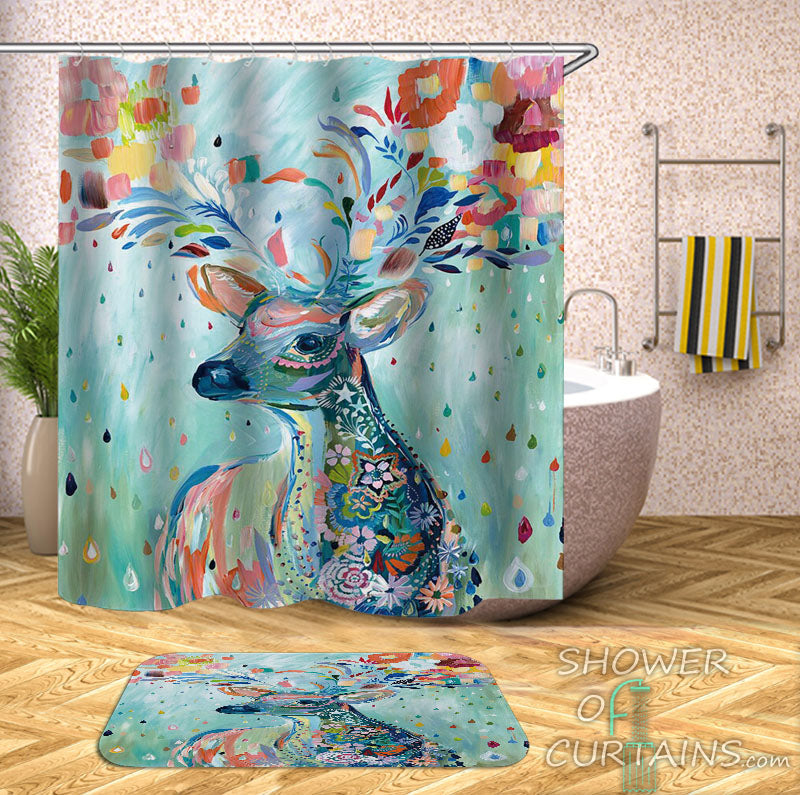 deer shower curtain