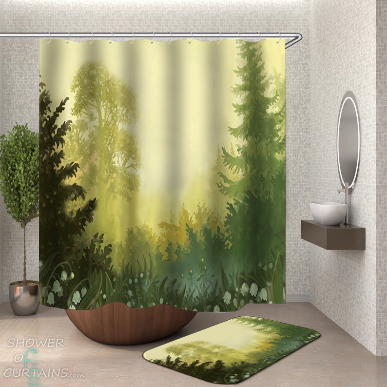 Forest Shower Curtain