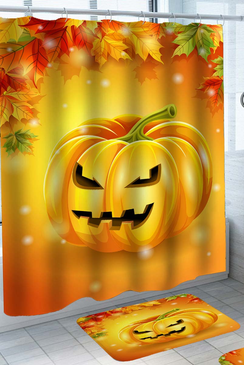 Shower Curtain Ring Pumpkins - Color Me Thrifty