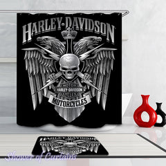 harley-davidson-royal-skull-shower-curtains