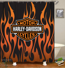 Harley Davidson Shower Curtain