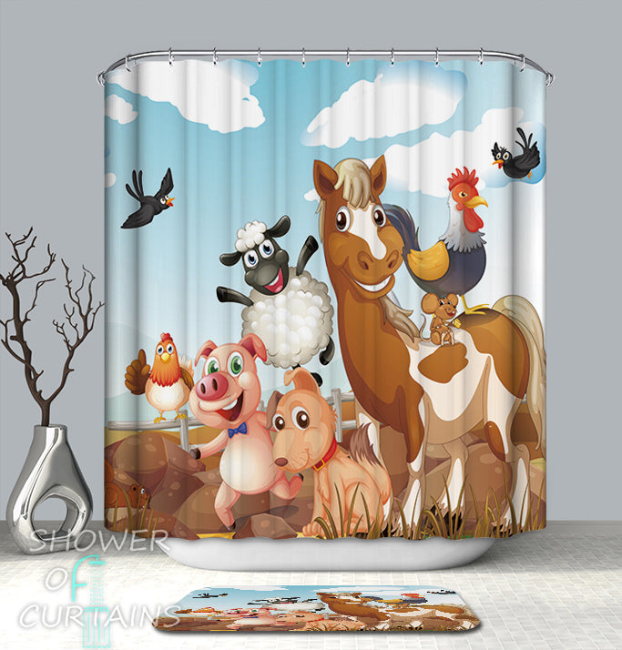 animal shower curtains amazon