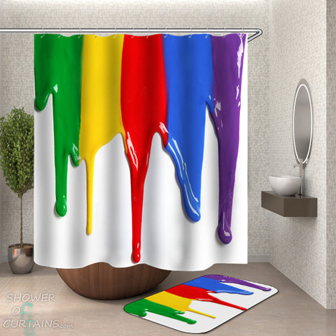 Melting Colors Shower Curtain