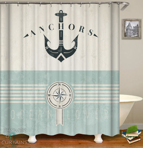 Anchor Shower Curtain