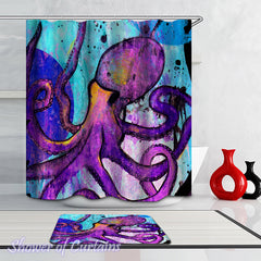 purple-octopus-painting-shower-curtains