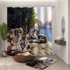 Wolf Pack Shower Curtain