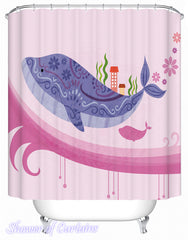 colorful-whale-shower-curtains