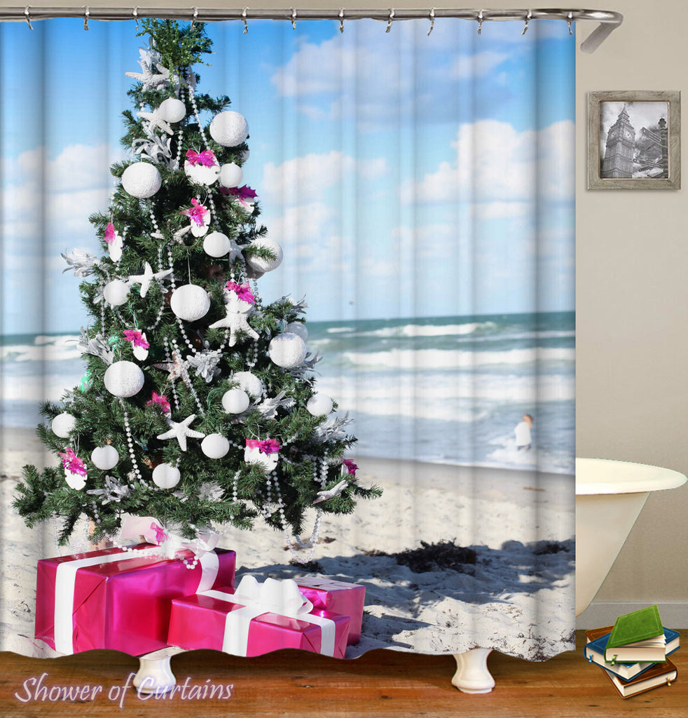 Christmas Shower Curtains Collection Shower Of Curtains