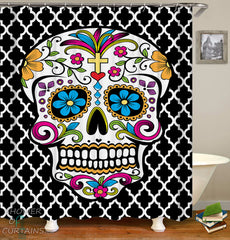 Sugar Skull Shower Curtain