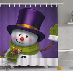 top-hat-snowman-shower-curtain