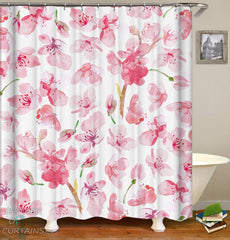 watercolor-pink-flowers-shower-curtain