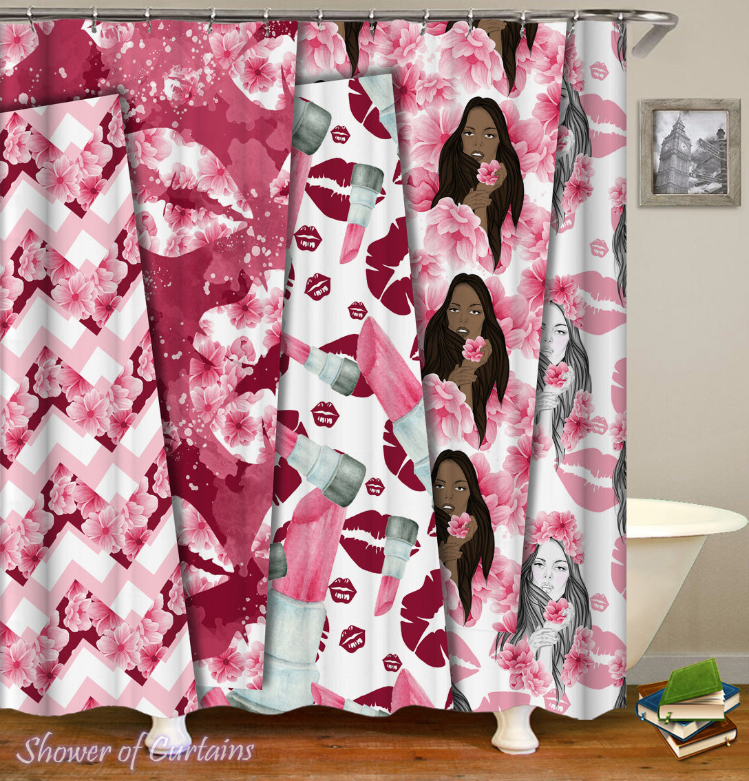 girly shower curtains