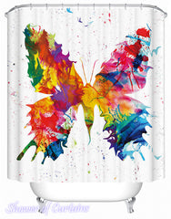 art-painting-butterfly-shower-curtains