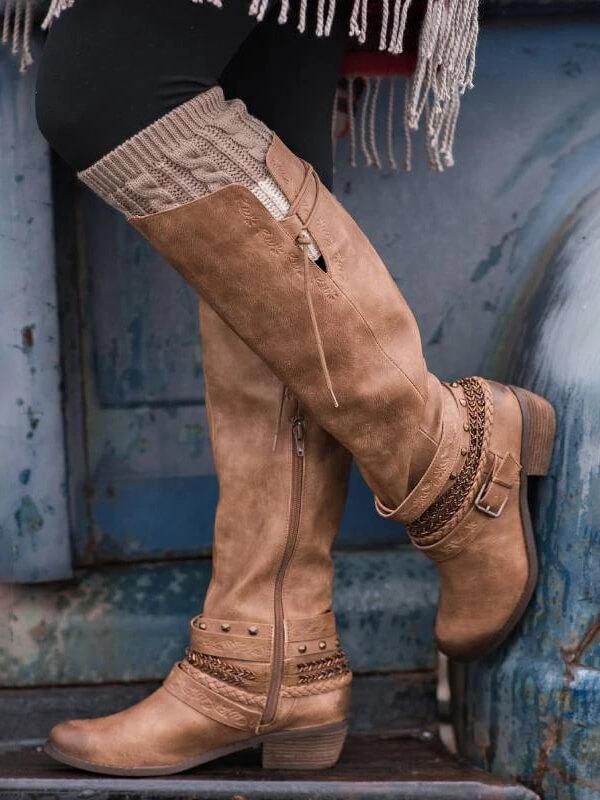 casual mid calf boots