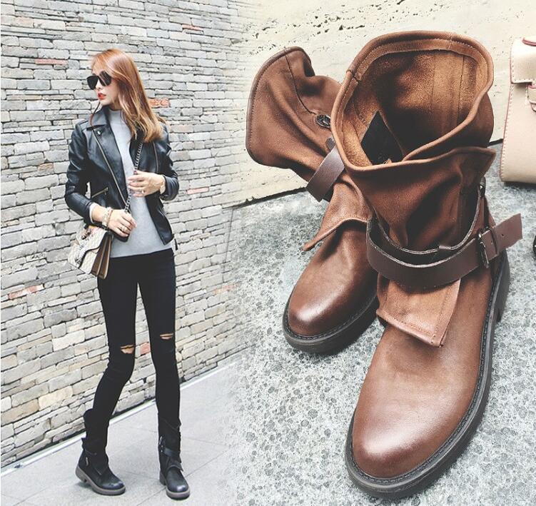 women's fashion motorcycle boots