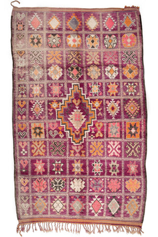 vintage moroccan purple rug