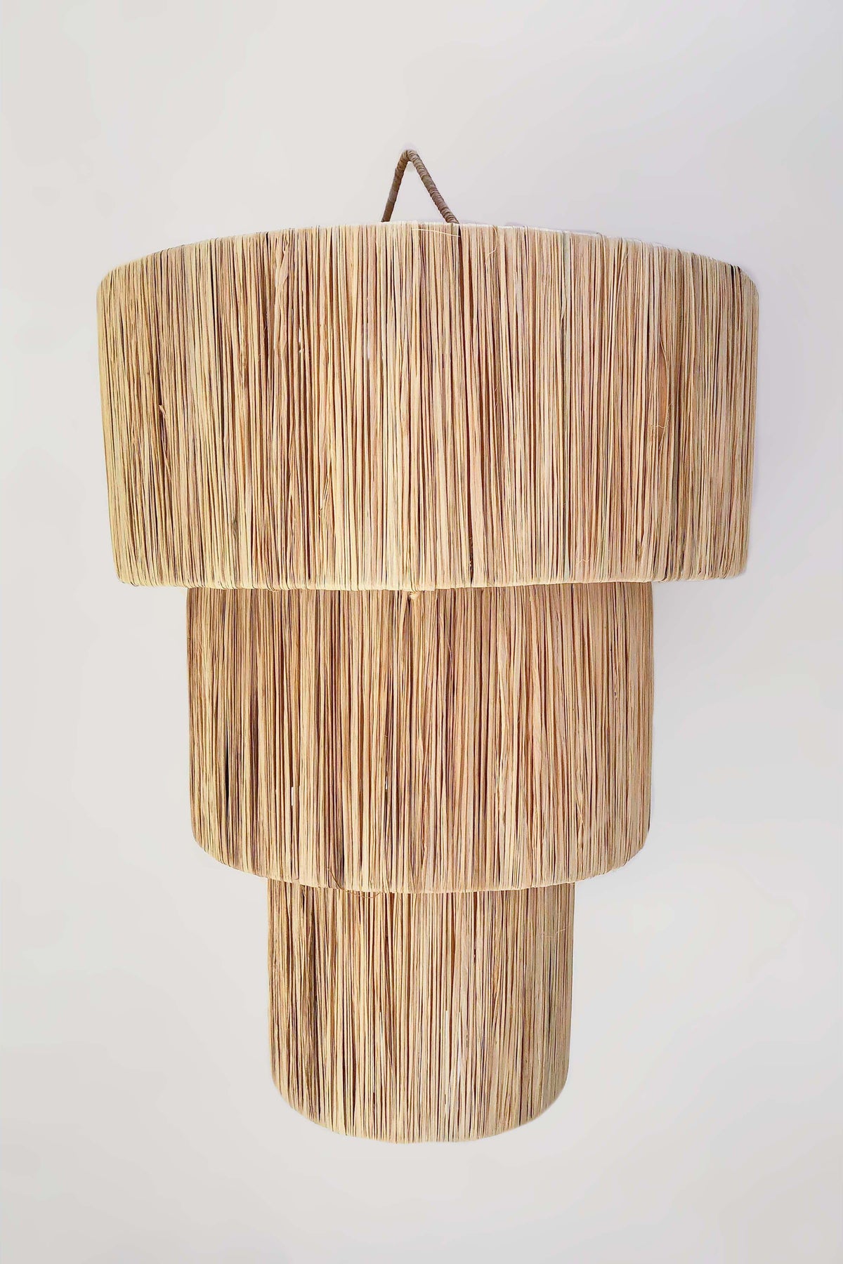 raffia light fixture