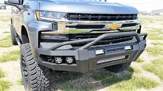 Iron Cross  Hardline Front Bumper with Push Bar