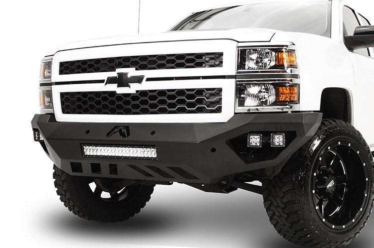 FAB FOURS CS14-D3051-1 CHEVY SILVERADO 1500 2014-2015 VENGEANCE FRONT BUMPER NO GUARD