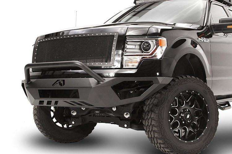 FAB FOURS FF09-D1952-1 FORD F150 2009-2014 VENGEANCE FRONT BUMPER WITH PRE-RUNNER GUARD