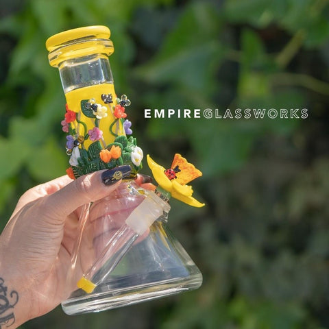 Empire Glassworks Sunshine Garden Baby Beaker Bong