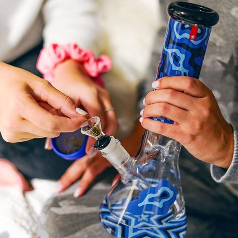 Famous Designs Fabric Beaker Bong