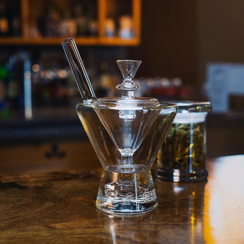 Grav Martini Glass Water Pipe