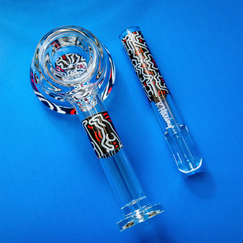 K. Haring Glass Spoon Pipe