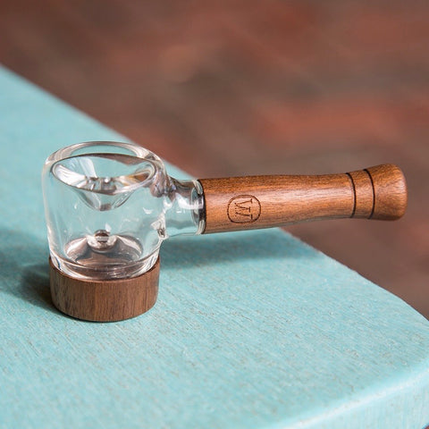 Spoon Glass Pipe - Walnut Stem & Handle - Marley Natural – Marley Natural  Shop