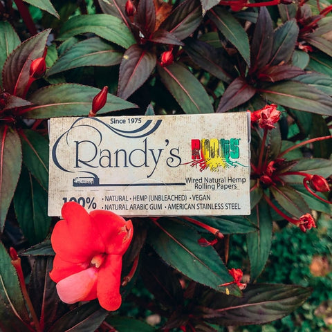 Randys Roots 1 1/4” Organic Hemp Wired Rolling Papers