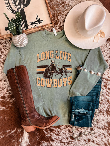 Long Live Cowboys Sweatshirt (Green)