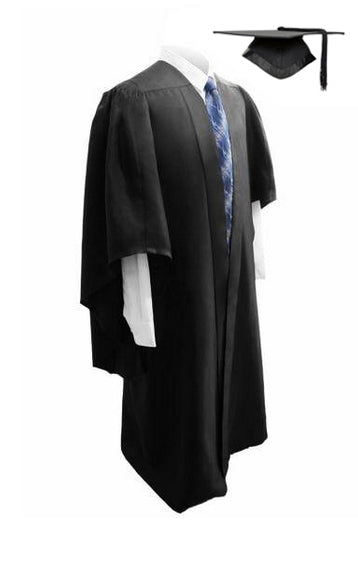 Deluxe Black Bachelors Graduation Mortarboard & Gown – Graduation UK