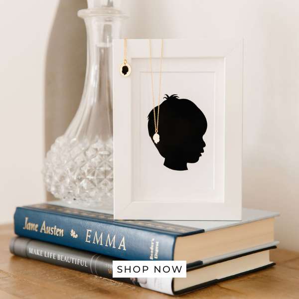Silhouette Necklaces and Art Prints