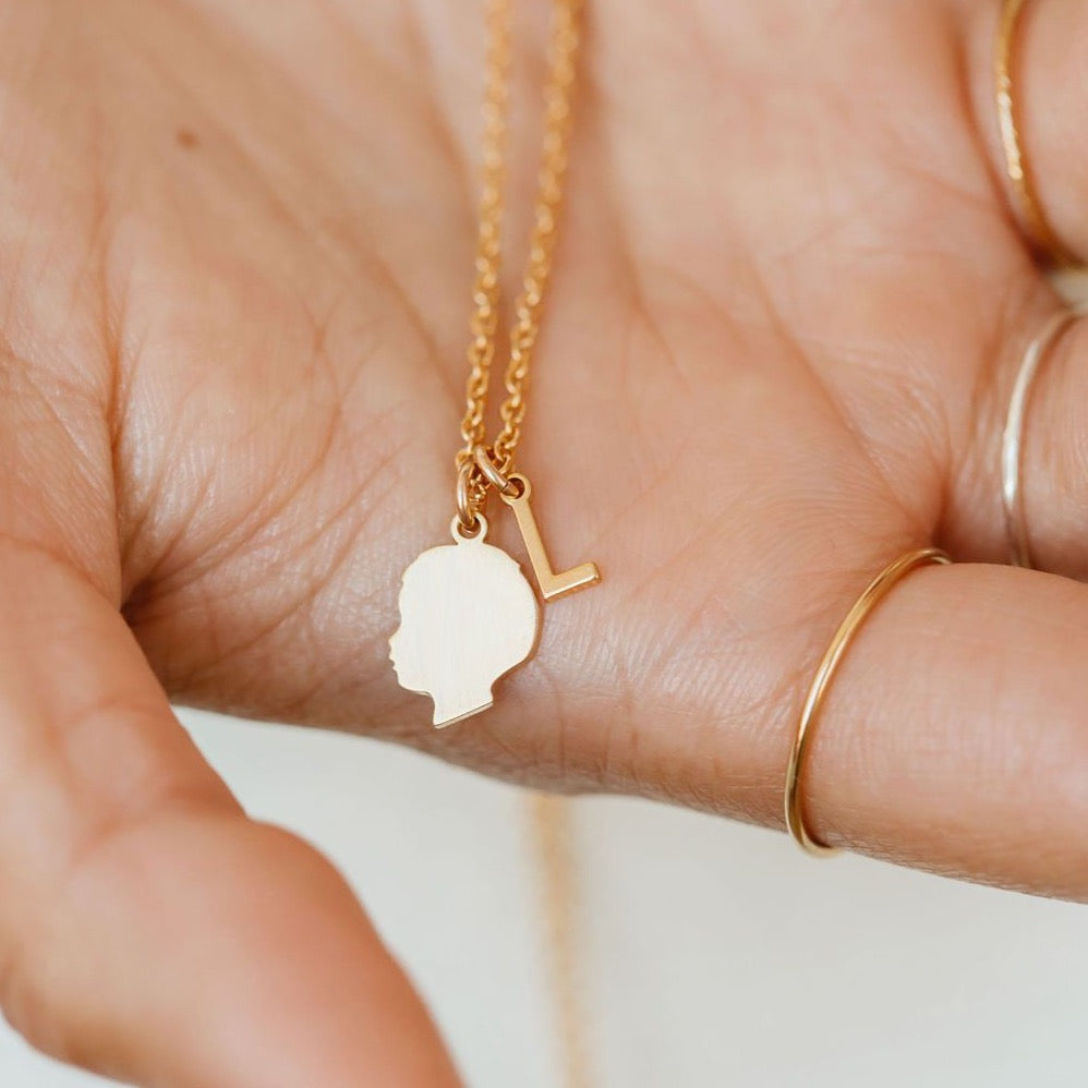 Tiny Silhouette Charm Necklace