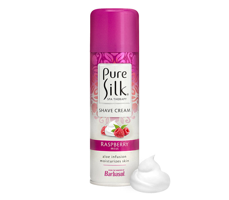 Pure Silk Raspberry Mist Spa Therapy Shave Cream Moisturizing Shave Cream