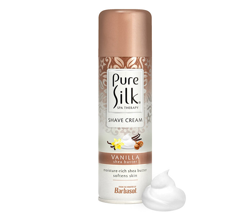 Pure Silk Vanilla Shea Butter Spa Therapy Shave Cream Moisturizing Shave Cream