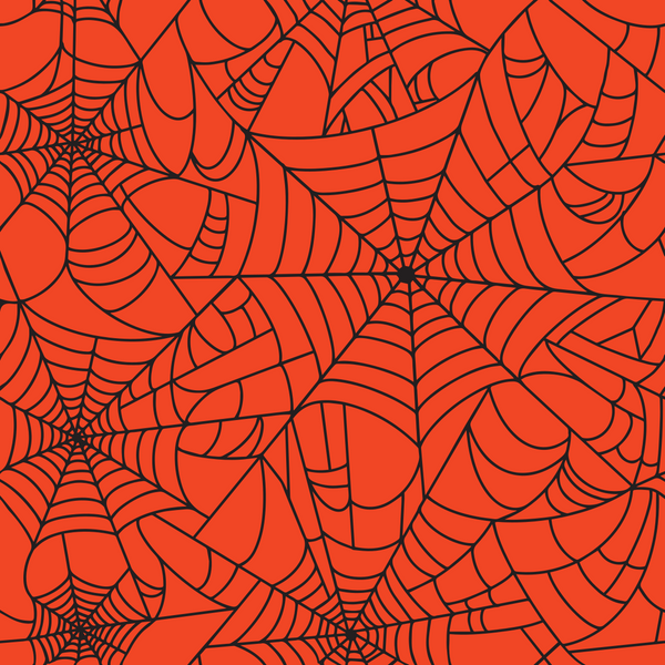 Halloween Spider Web (Black and White) Prints Adhesive Vinyl