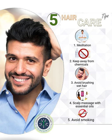 Homeopathy Tip 8 - Hair Care to avoid hair loss