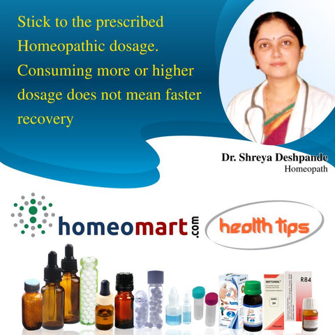 Homeopathy Tips 1 dosage of medicines