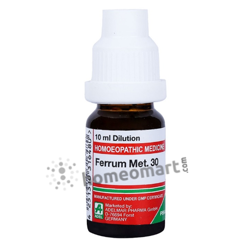 Adel-Ferrum-Met.-Homeopathy-Dilution-6C-30C-200C-1M.