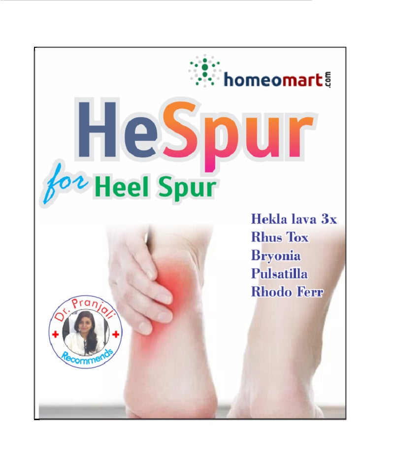 Hespur Homeopathy Medicine Kit for Heel spur, Plantar Fasciitis